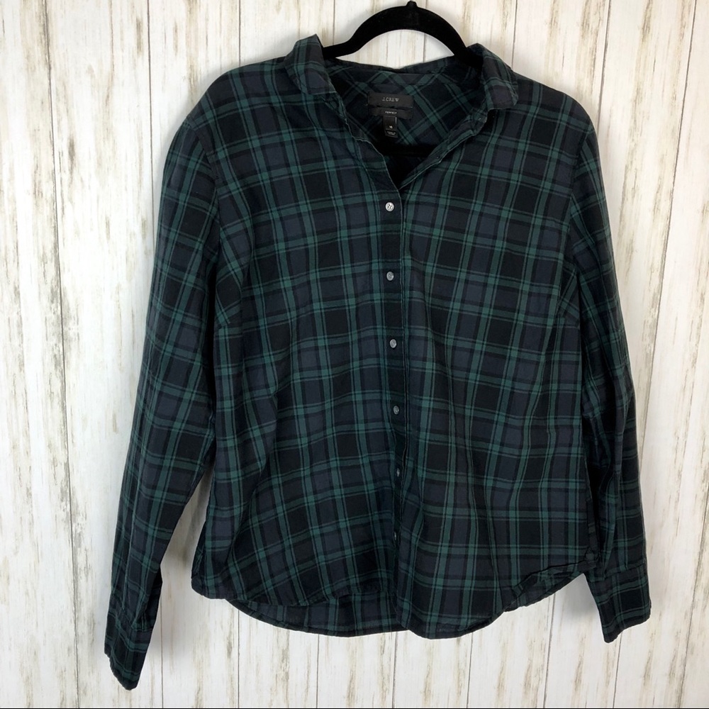 J Crew Plaid Shirt size 16 - Picture 1 of 3